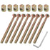 Murtenze 8-Pack M8 110mm 1 X Bunk Bed Bolts Coloured Zinc, Hex Drive Socket Furniture Barrel Screws with Nuts
