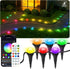 50Ft Permanent Outdoor Ground Lights Smart Color Changing, Pathway Christmas Lights Waterproof,