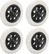 uxcell Shopping Cart Wheels Replacement 6 Inch, 4 Pack Rubber Foaming Shopping