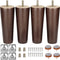 Furniture Legs 6 Inches Sofa Legs Mid Century Modern Walnut Wood Furniture
