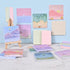 BAYTORY 6 Pads Pastel Sticky Notes, 3 x 3 Inch, 3 x 2 Inch, Colorful Self-Stick Notes for Office School Home Study