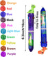 Maydahui 6 Pcs 10-in-1 Multicolor Dinosaur Pens, 10 Colors Shuttle Retractable Ballpoint Pens Fun Cartoon Dino Print