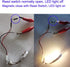 10pcs Plastic Reed Switch Normally Open (N/O) Magnetic Induction Switch with 10pcs Small Round Magnets