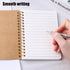 Koogel 4PCS Mini Spiral Notebooks, Small Kraft Cover, Ruled Pocket Notepads for Note Taking, Office, School Supplies
