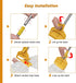 Commercial Mop Heavy Duty Industrial Cotton Mop, 61 inch Metal Mop Stick for Home, Garage, Office, 2 Pack