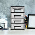 Gatuida Plastic Storage Drawers, 4 Drawer Desktop Organizer, Clear Plastic Makeup Organizer, Stackable Storage Box,