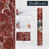 88"x15.8" Red Brown Marble Contact Paper for Countertops, Faux Granite Peel and Stick Waterproof Wallpaper