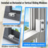 HYIEOU (2 Sets), Sliding Window Locks Secure Window Lock with Key, Window Locks for Up and Down Windows & Horizontal