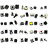 Tactile Button Switch Tact Switch Package, Micro Momentary Tact Assortment Kit (25 Value, 250PCS)