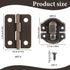 Apojgitn Antique Bronze Hinges & Latches Kit for Wooden Box, Retro Zinc Alloy Hardware for Jewelry Box, Decorative