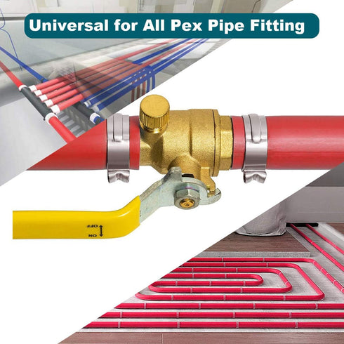LOKMAN 50 Pack 3/4 Inch PEX Cinch Clamps - Stainless Steel Crimp Rings for PEX Tubing Pipe Fitting