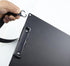 Black Metal Two Clips Clipboards, A4/Letter Size (9.5" X 12.6"), Aluminum Clipboard with Shoulder Strap for Office