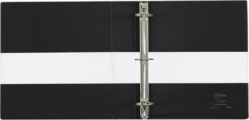 Avery Two-Tone Durable View 3 Ring Binder, 1.5 Inch Slant Rings, White/Black