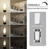 Cotanic Dimmable E12 LED Candelabra Bulb, 4000K Daylight, 60W Equivalent, 600LM, Vintage B11 LED Candle Shape, 8 Pack