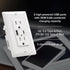 Maxxima 15A USB Wall Outlet Receptacle, 30W Power Delivery QC 3.0 with 2 Standard Outlets
