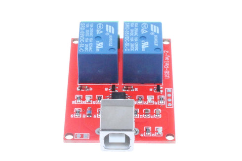 NOYITO 2-Channel 5V Computer USB Control Switch Relay Module Drive-Free Relay Module Plug and Play Suitable for PC Smart Controller