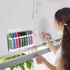 Dry Erase Marker Holder with 3 Compartments, Wall Mounted Organizer for Whiteboard and Fridge