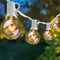 SUNSGNE 50Ft G40 Globe String Lights with 25 Clear Edison Bulbs(5 Spare),