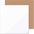 U Brands Tile Whiteboard and Bulletin Board Value Pack, 14” x 14”, 2 Pieces with Undated One Month Calendar