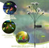 Solar Garden Light Spring Outdoor Decoration, Dragonfly Swing Light Set 2 for Patio Yard Landscape