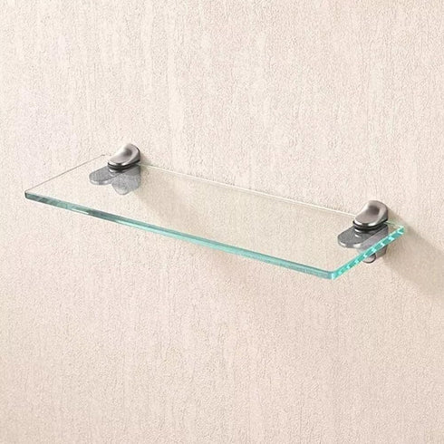 Generic 3-22mm Adjustable Glass Shelf Holder Wall Mount Zinc Alloy Clamp For Thick Glass Or Wood Shelves, Polished