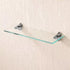 Generic 3-22mm Adjustable Glass Shelf Holder Wall Mount Zinc Alloy Clamp For Thick Glass Or Wood Shelves, Polished