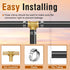 1/2 Inch PEX Tee Fitting, Brass Coupling for Water Pipes, 12 Pcs Quick Press Barb into Crimp Ring