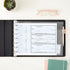 Juvale 7 Ring Business Check Binder, Checkbooks Organization, Rose Gold Faux Leather Folder for 600 Checks