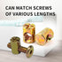 UOMIO 4 M6 100514 PCS Spring Loaded Barrel Nuts, Slotted Barrel Nut Cross Dowels, Replacement Screws Cross Dowel Barrel