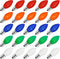 PASUTO C7 Christmas Replacement Bulbs, 25 Pack Multicolor Ceramic Light Bulbs for