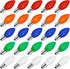 PASUTO C7 Christmas Replacement Bulbs, 25 Pack Multicolor Ceramic Light Bulbs for