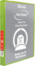 BAZIC 3 Ring Binder 1/2" Economy View Organizer - Lime Green, Round Ring, Holds 100 Sheets, 1-Count for School Office
