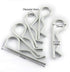 LQ Industrial 5 PCS R Clips Spring Retaining Wire Hair Pins Lynch Cotter M4x85
