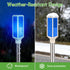 Kiinfendly 5 PCS Solar Driveway Markers, Solar Powered Driveway Lights on Poles, Outdoor Landscape Reflectors for Snow