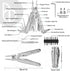 BI2049, 3Cr13 YG10 Set BIBURY Multitool Pliers Pro Multi Tool with Large Saw Blade, Tungsten Wire Cutters, EDC Multi