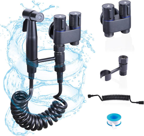 Peisaluo Handheld Toilet Bidet Sprayer for Toilet, Muslim Shower Bidet Toilet Hose Sprayer