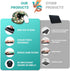 Ergonomic Mouse Pad with Wrist Support, Flower Cat Gel Mouse Pad for Comfortable Work Accessories