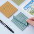 Whaline 300 Sheet Boho Lined Sticky Notes, Self Adhesive Notepads, 6 Pack for Home, School, and Office Supplies