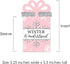 Set 8 Big Dot of Happiness Pink Winter Wonderland - Holiday Snowflake Birthday Party and Baby Shower Money and Gift