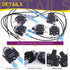 Swpeet 20Pcs 30Amp Thermal Circuit Breaker with 19cm 6.3mm Female Spade Terminals Wire Leads and Waterproof Button Caps