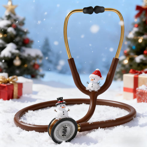 MaiWieel-Classic Monitoring Stethoscope Professional Dual Head Chocolate Stethoscopes For,Nurse,Doctor,Vet ,Home