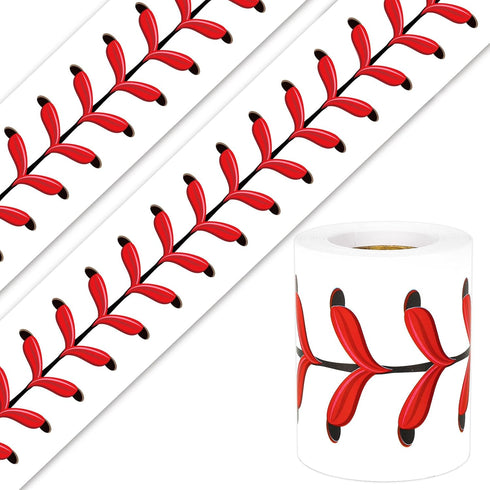 Whaline 32.8ft Baseball Bulletin Board Borders, Sport Theme Die-Cut Trim, Baseball Patterned for School Classroom Office