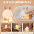 Dimmable Rabbit Night Light for Kids, Cute Bunny Lamp Gifts for Boys and Girls, Touch Squishy Silicone Night Light