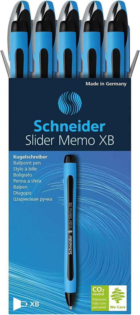 Schneider Slider Memo XB Ballpoint Pen – 10/Pack
