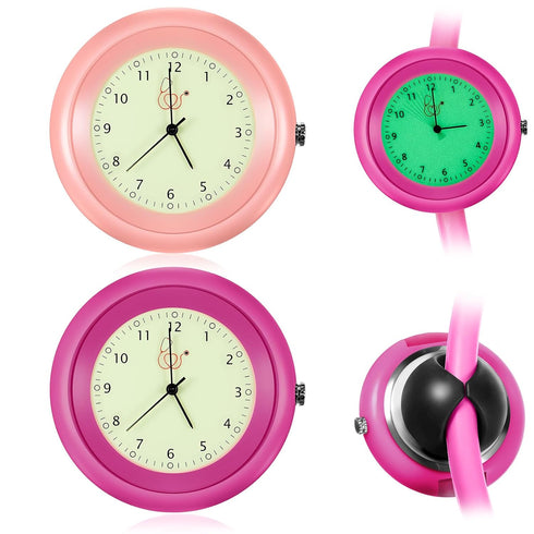 Dansydaisy 2 Pcs Glow in The Dark Stethoscope Watch Nurse Week Gift Clip