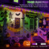 2PK 100 C9 98FT C9 13 LORRYTE Extendable Purple and Green LED Halloween Lights Indoor Outdoor Waterproof, Super Bright