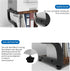 PUNCIA 2 Tiers Small Retro Wood Home Office Desktop Printer Stand, Laser Printer Copier Stand with Storage for Small