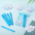 TaoBary Blue Retractable Ballpoint Pens (50 Pcs) with Cards and Organza Bags, It's a Boy Themed Baby Shower Favors