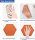 Felt Bulletin Board, Multiple Color Hexagon Pin Board with 50 Push Pins, Memo Board for Home Office Classroom, 6.7 x