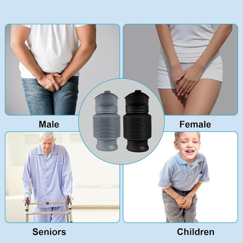 750ML, Pee Bottles for Men, Portable Urinal for Men, Collapsible Urine Bottle Car Urinals for Men and Women, Emergency